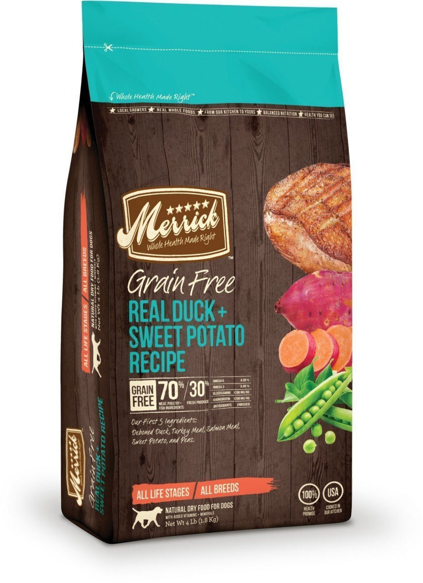 buy Merrick Duck Sweet Potato Pet Food Online by Naturally Urban